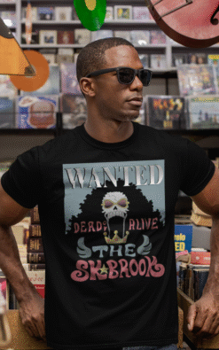 Alternative view of One Piece x Brook AKA Soul King Wanted Poster | Pirate Adventurer Unisex Tees